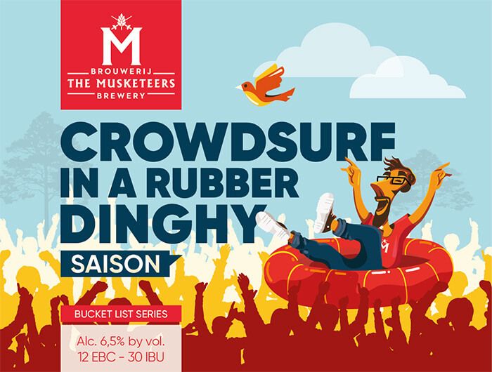 Crowdsurf in a rubber Dinghy