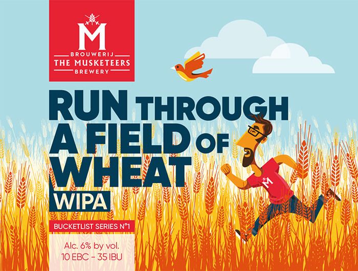 Run through a field of wheat